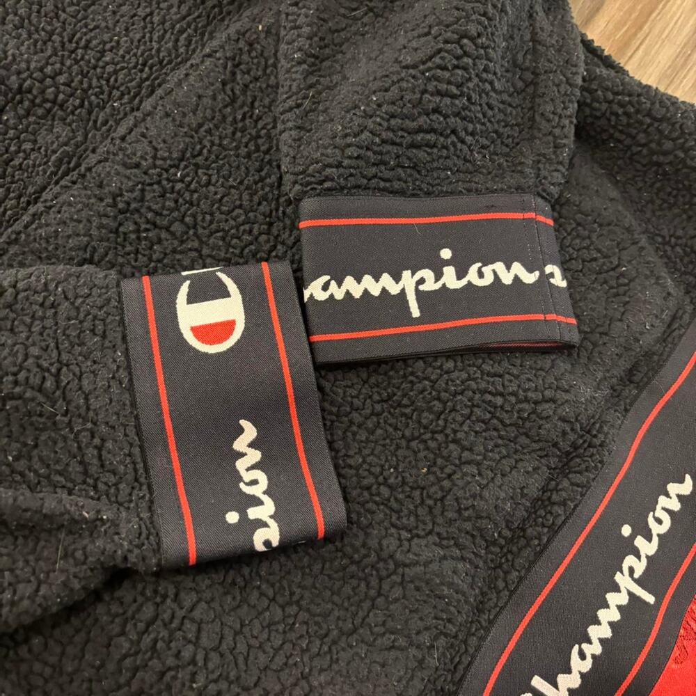 Champion Big Logo Hoodie Sz L - Picture 3 of 6